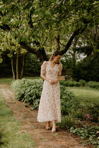 Vira floral dress creme - Bij Keesje - Neo Noir - Jurk