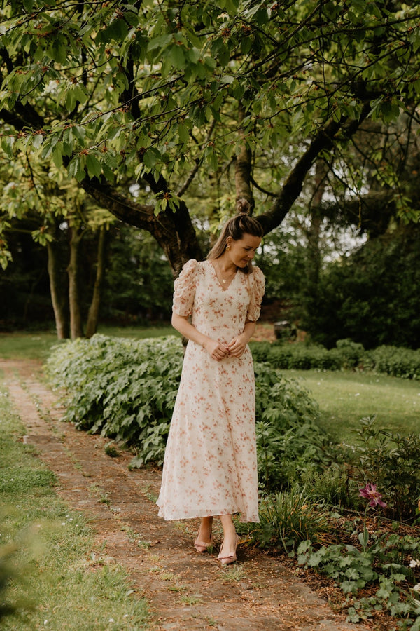 Vira floral dress creme - Bij Keesje - Neo Noir - Jurk