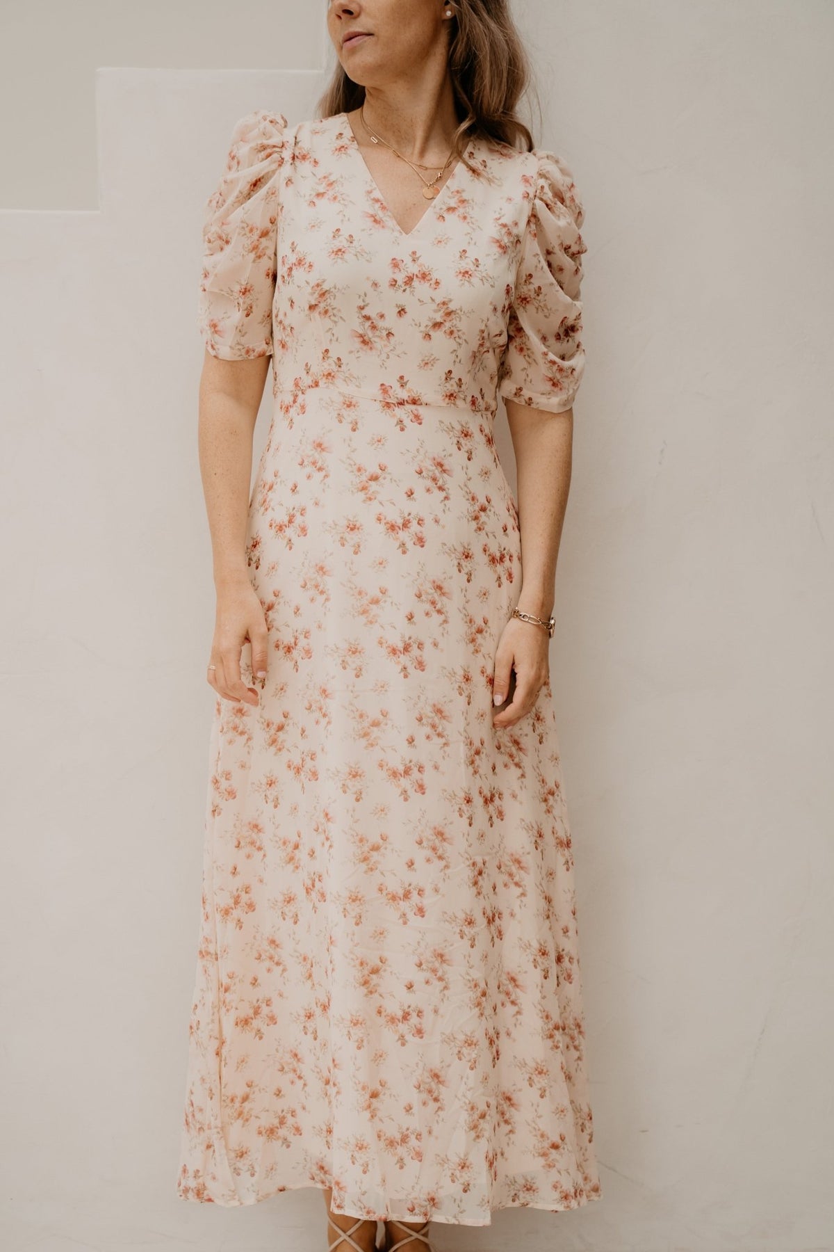 Vira floral dress creme - Bij Keesje - Neo Noir - Jurk
