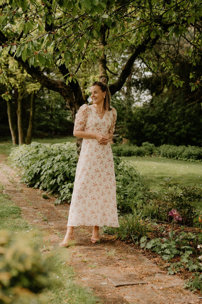 Vira floral dress creme - Bij Keesje - Neo Noir - Jurk
