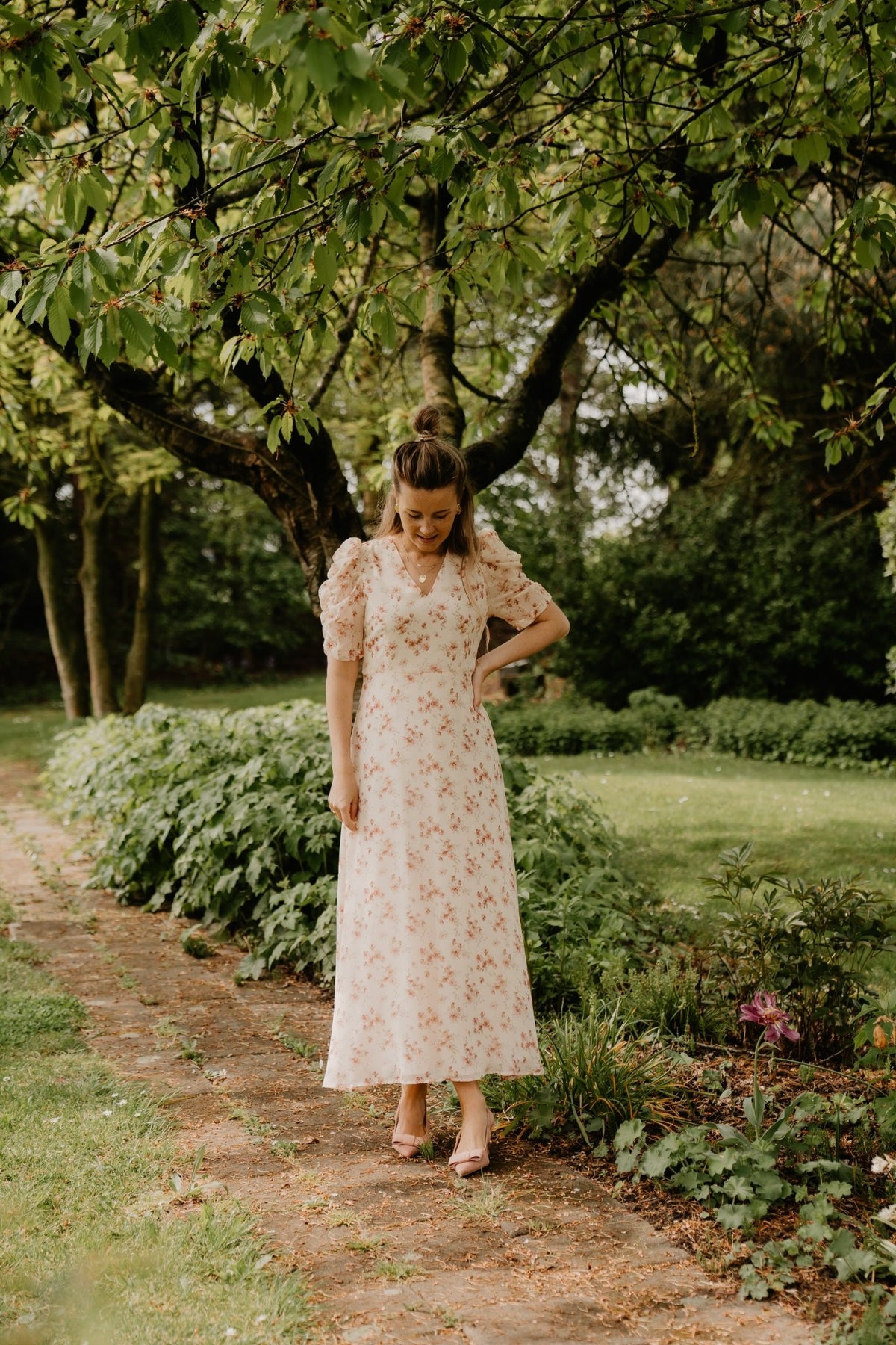 Vira floral dress creme - Bij Keesje - Neo Noir - Jurk