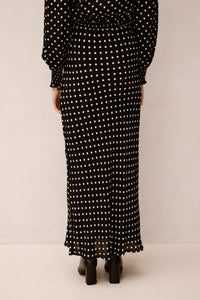 Viso Crepe Dot Skirt Black - Bij Keesje - Neo Noir