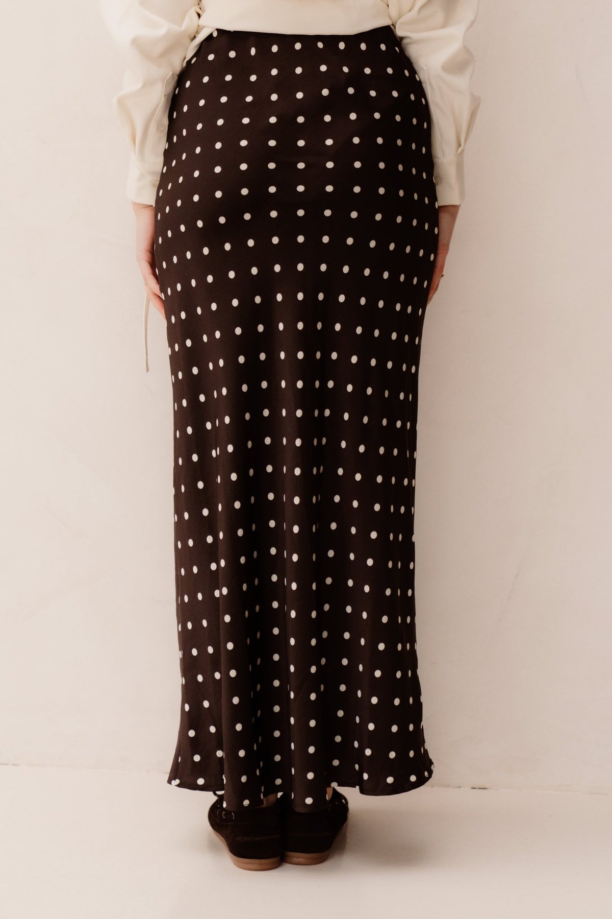 Viso Dot Skirt Dark Brown - Bij Keesje - Neo Noir - Rokken