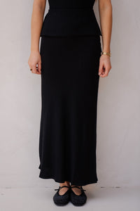Viso linen skirt Black - Bij Keesje - Neo Noir - rok