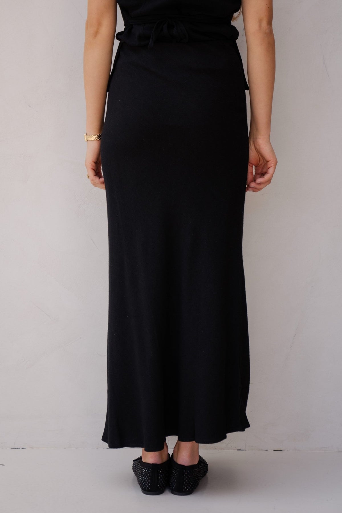 Viso linen skirt Black - Bij Keesje - Neo Noir - rok