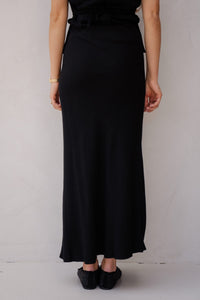 Viso linen skirt Black - Bij Keesje - Neo Noir - rok