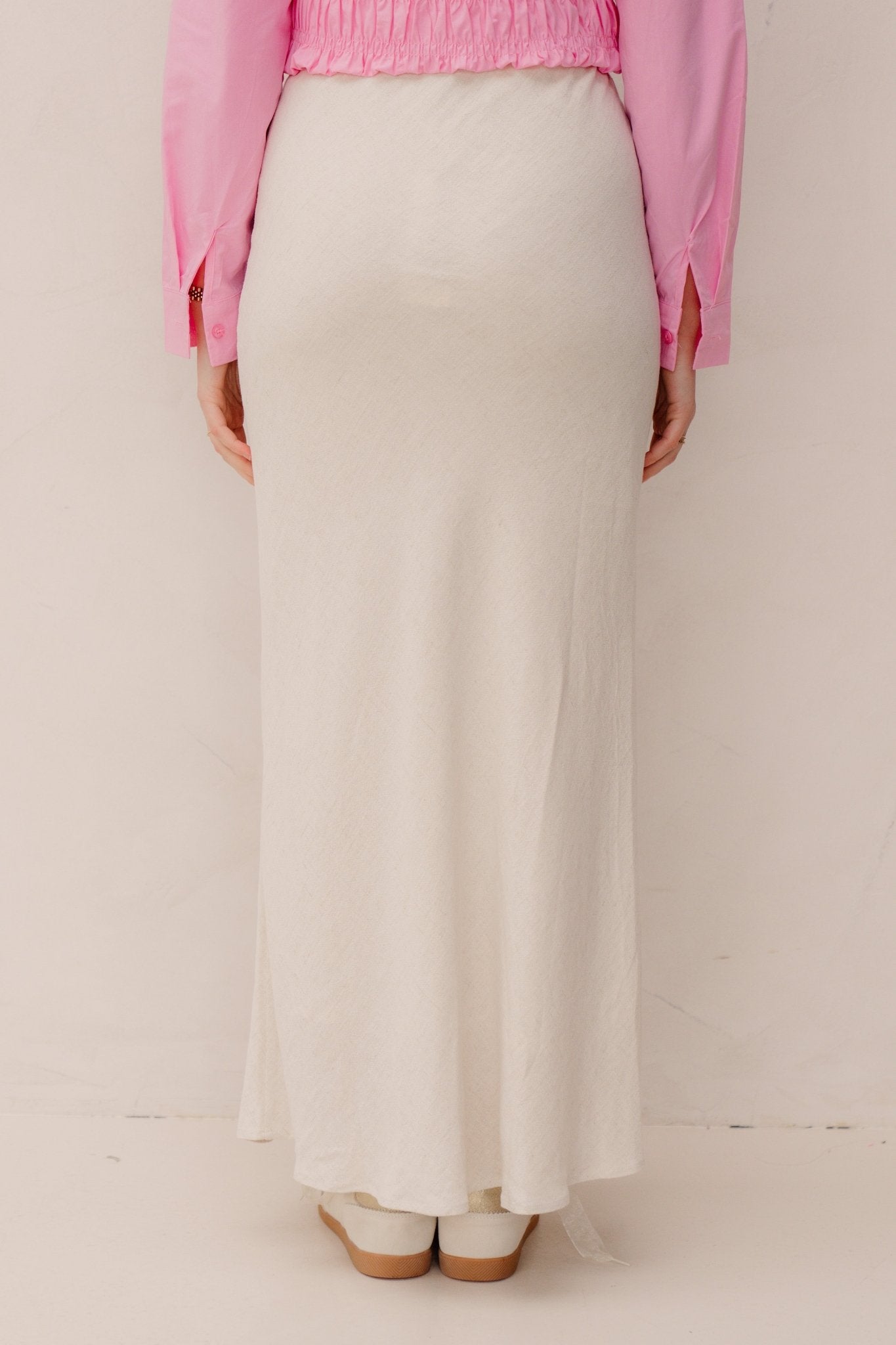 Viso linen skirt natural - Bij Keesje - Neo Noir - rok
