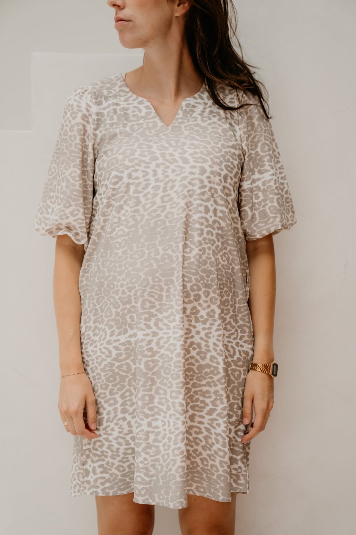 Vivé traveldress leopard - Bij Keesje - Bij Keesje - Jurk