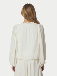 Vivette Woven Blouse Off White - Bij Keesje - Neo Noir - Blouse