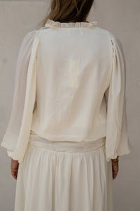 Vivette Woven Blouse Off White - Bij Keesje - Neo Noir - Blouse