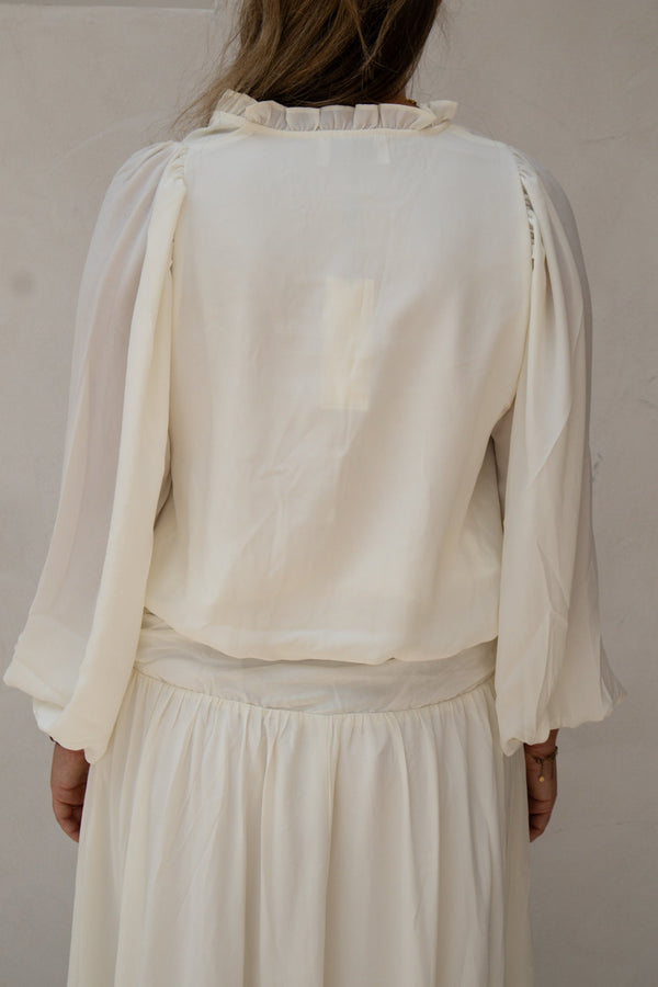 Vivette Woven Blouse Off White - Bij Keesje - Neo Noir - Blouse