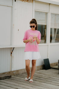 Vonne print shirt pink - Bij Keesje - Bij Keesje - shirt