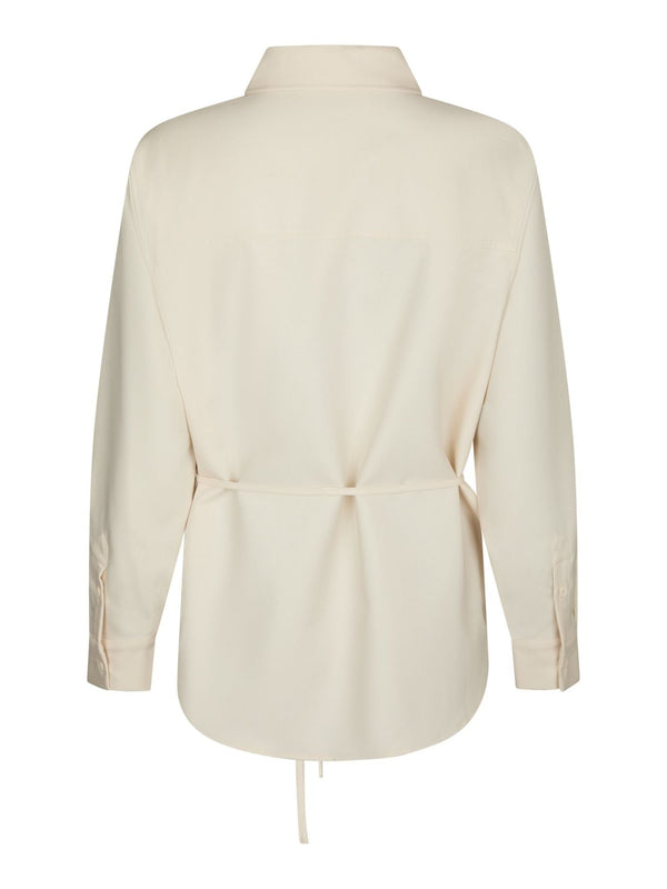 Waldis solid shirt ceme - Bij Keesje - Neo Noir - blouse