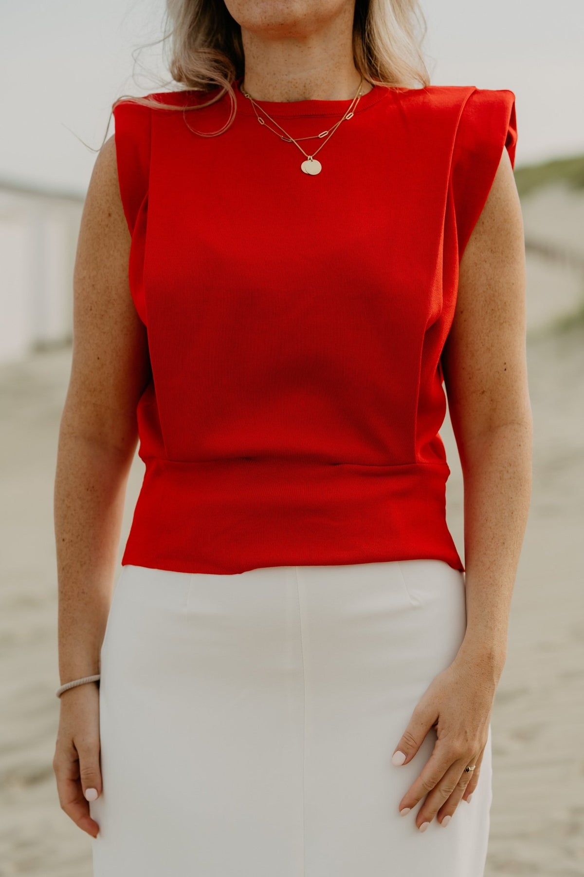 Wanda Top Red - Bij Keesje - Bij Keesje - Top