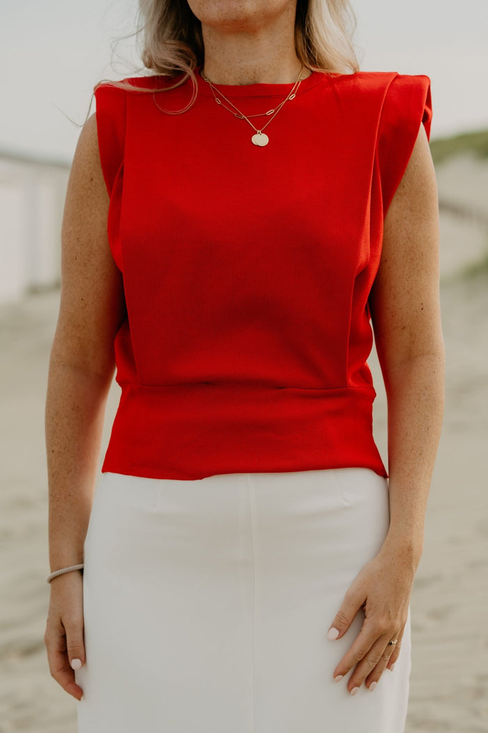 Wanda Top Red - Bij Keesje - Bij Keesje - Top