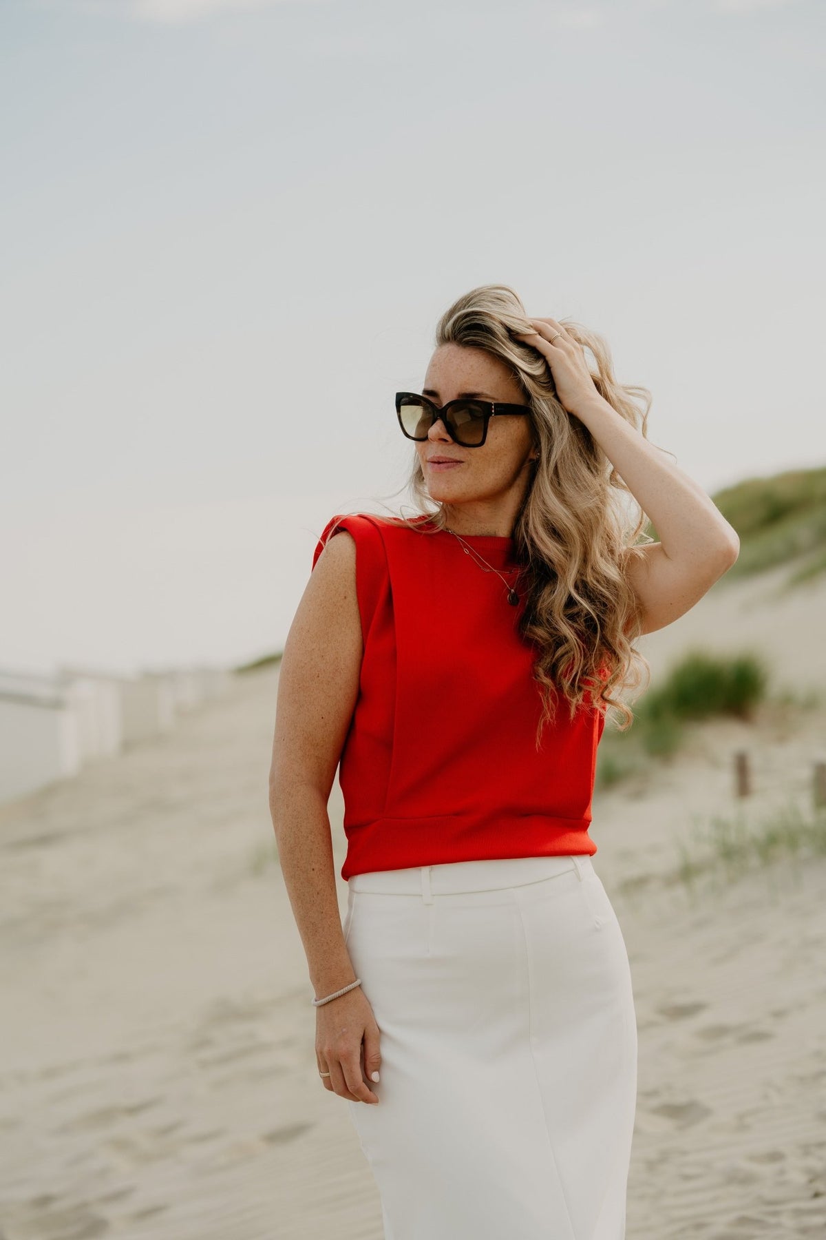 Wanda Top Red - Bij Keesje - Bij Keesje - Top