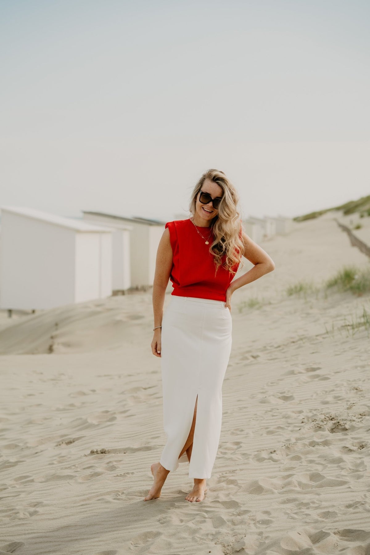 Wanda Top Red - Bij Keesje - Bij Keesje - Top