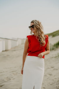 Wanda Top Red - Bij Keesje - Bij Keesje - Top