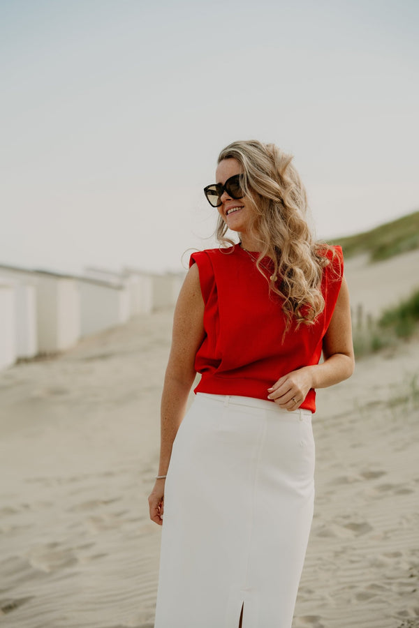 Wanda Top Red - Bij Keesje - Bij Keesje - Top