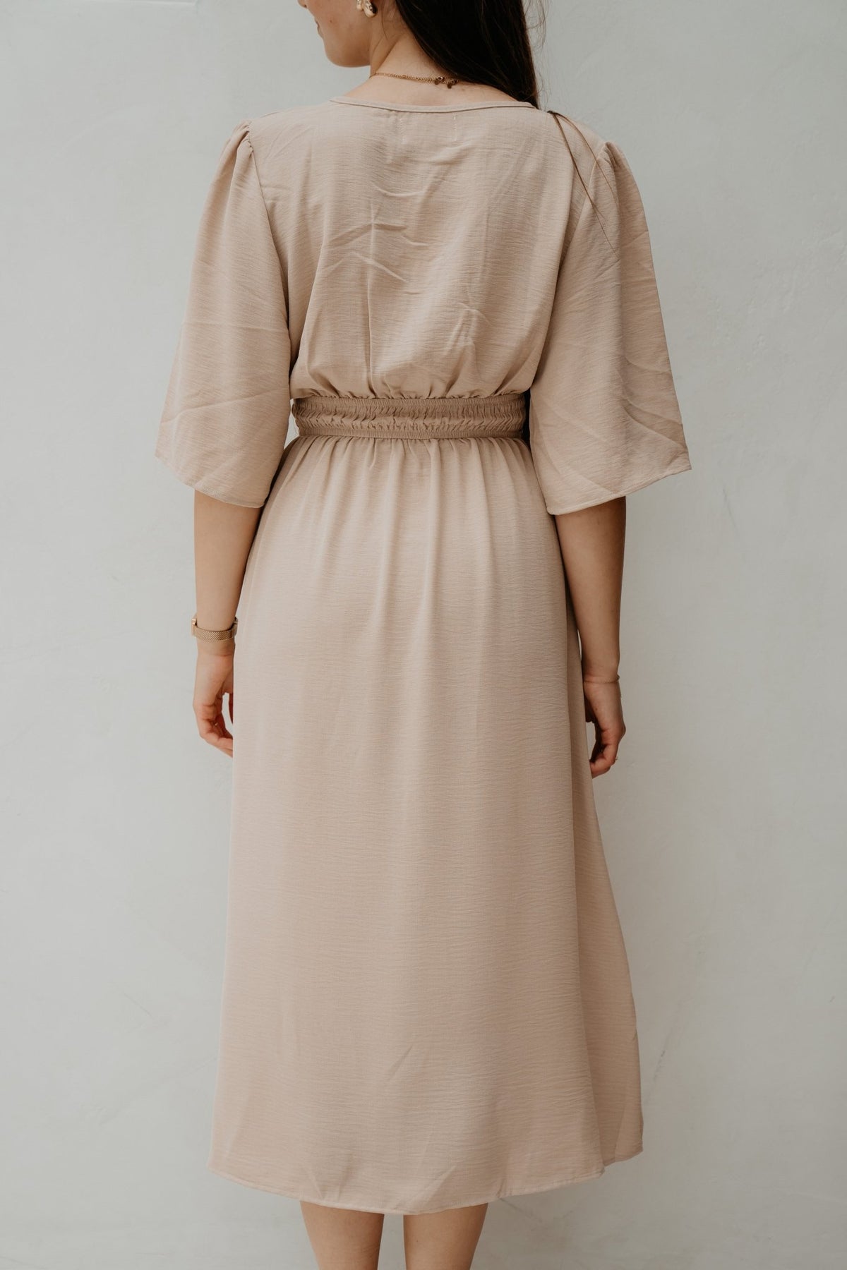 Warja Dress Beige - Bij Keesje - Bij Keesje - Jurk