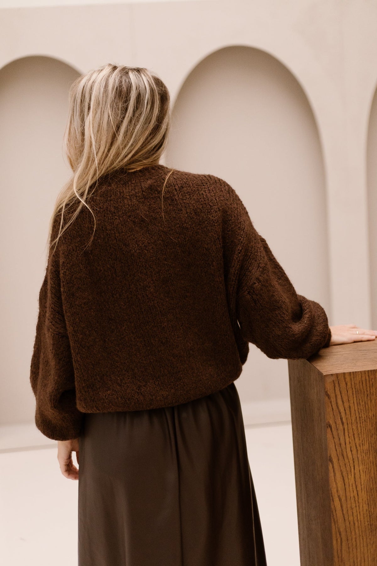 Wendy sweater chestnut brown - Bij Keesje - Bij Keesje - Trui