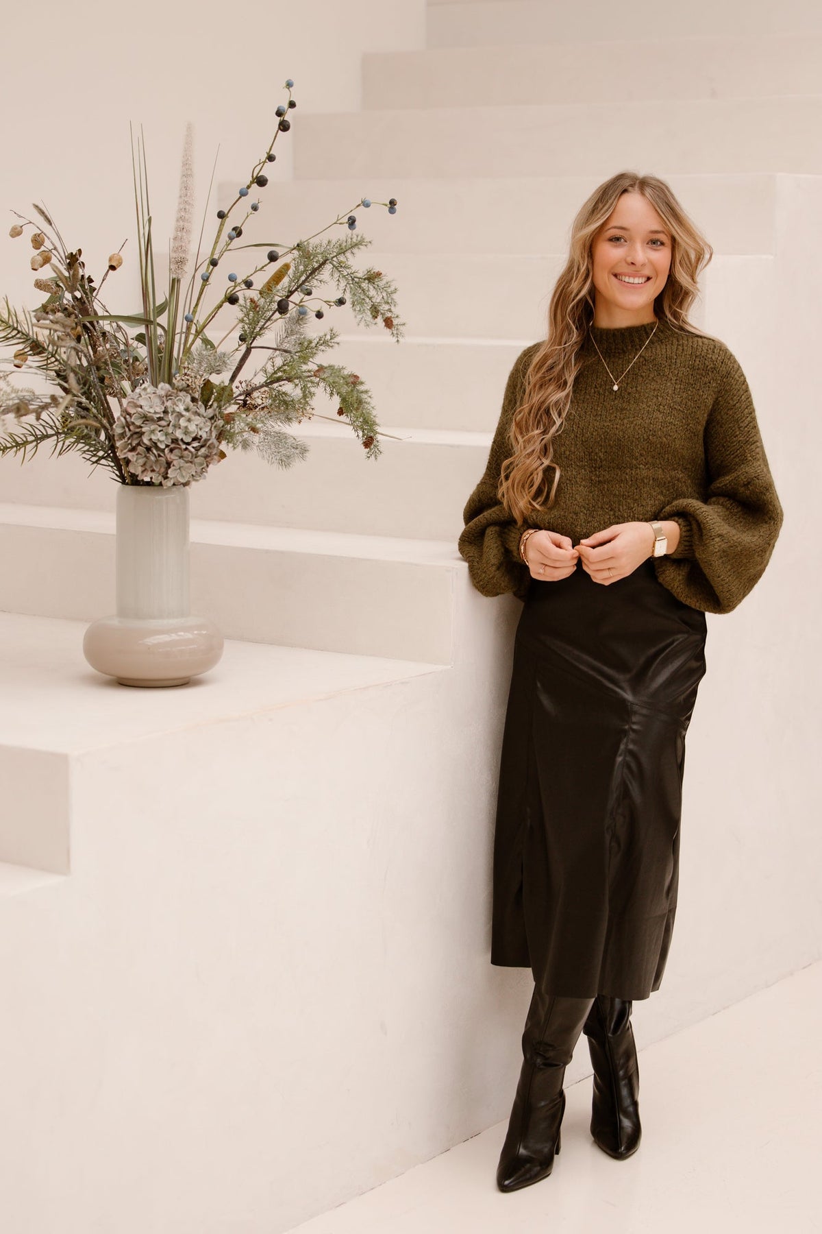Wendy sweater green - Bij Keesje - Bij Keesje