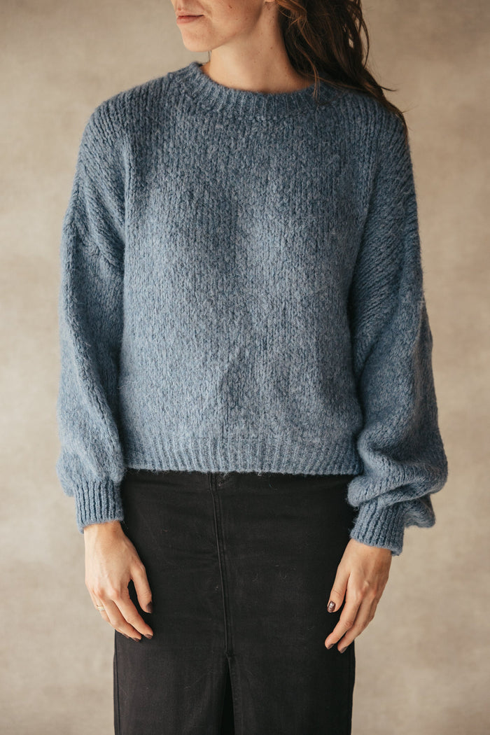 Wendy sweater jeans blue - Bij Keesje