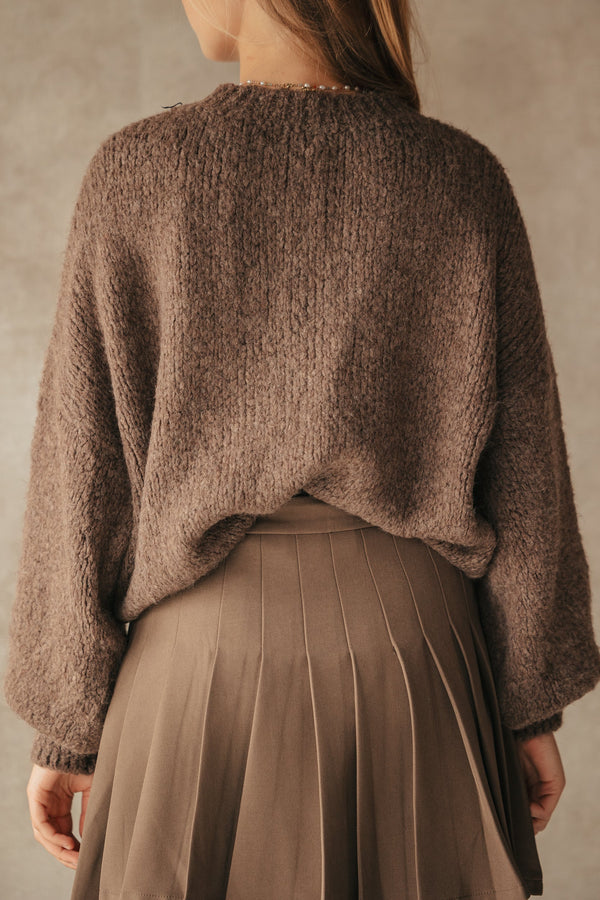 Wendy sweater dark taupe