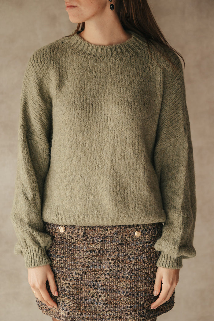 Wendy sweater olive - Bij Keesje