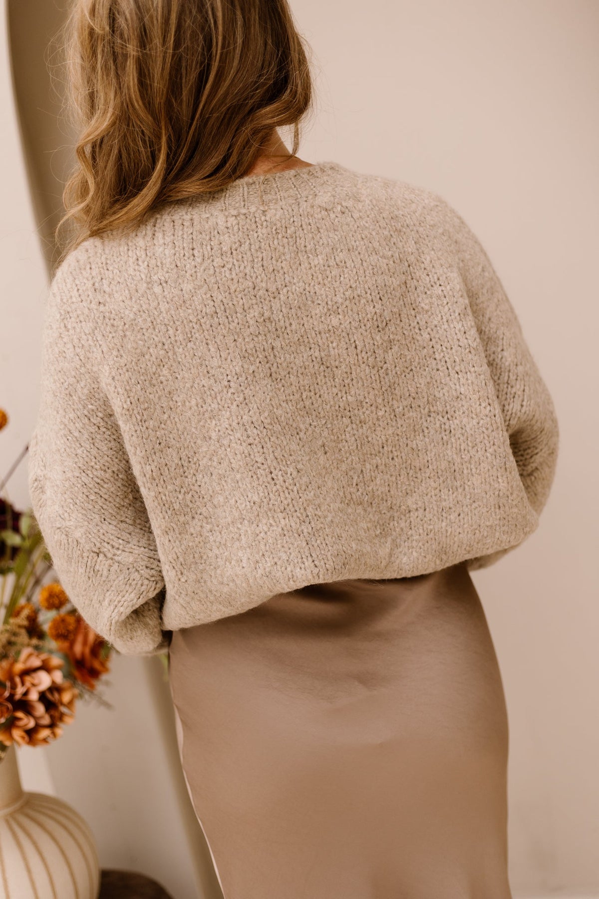 Wendy sweater taupe - Bij Keesje - Bij Keesje - Trui