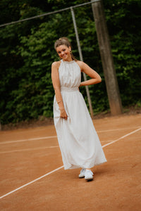 Wenly dress bow beige - Bij Keesje - Bij Keesje - Jurk