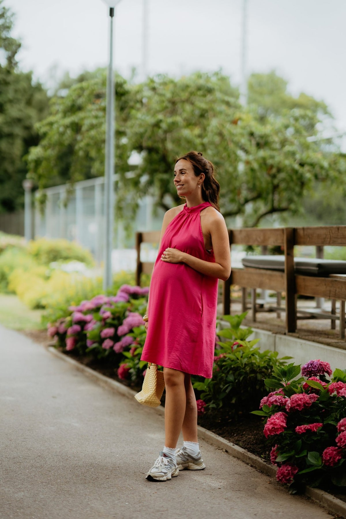 Wieke halter dress fuchsia - Bij Keesje - Bij Keesje - jurk