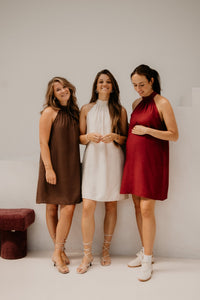 Wieke halter dress sand - Bij Keesje - Bij Keesje - jurk
