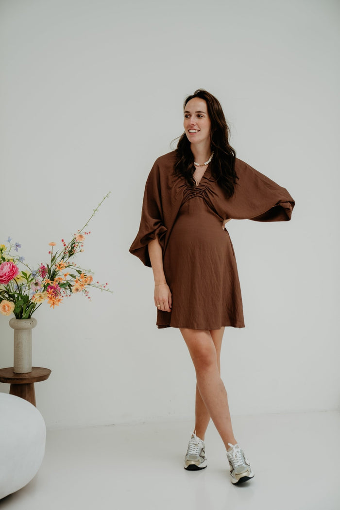 Wieneke Dress Brown - Bij Keesje - Bij Keesje - Jurk