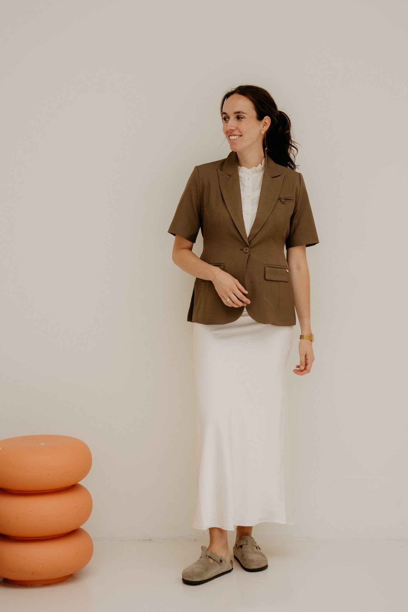 Wies blazer bruin - Bij Keesje - Bij Keesje - Blazer
