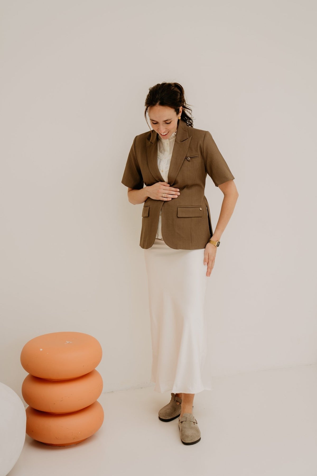 Wies blazer bruin - Bij Keesje - Bij Keesje - Blazer