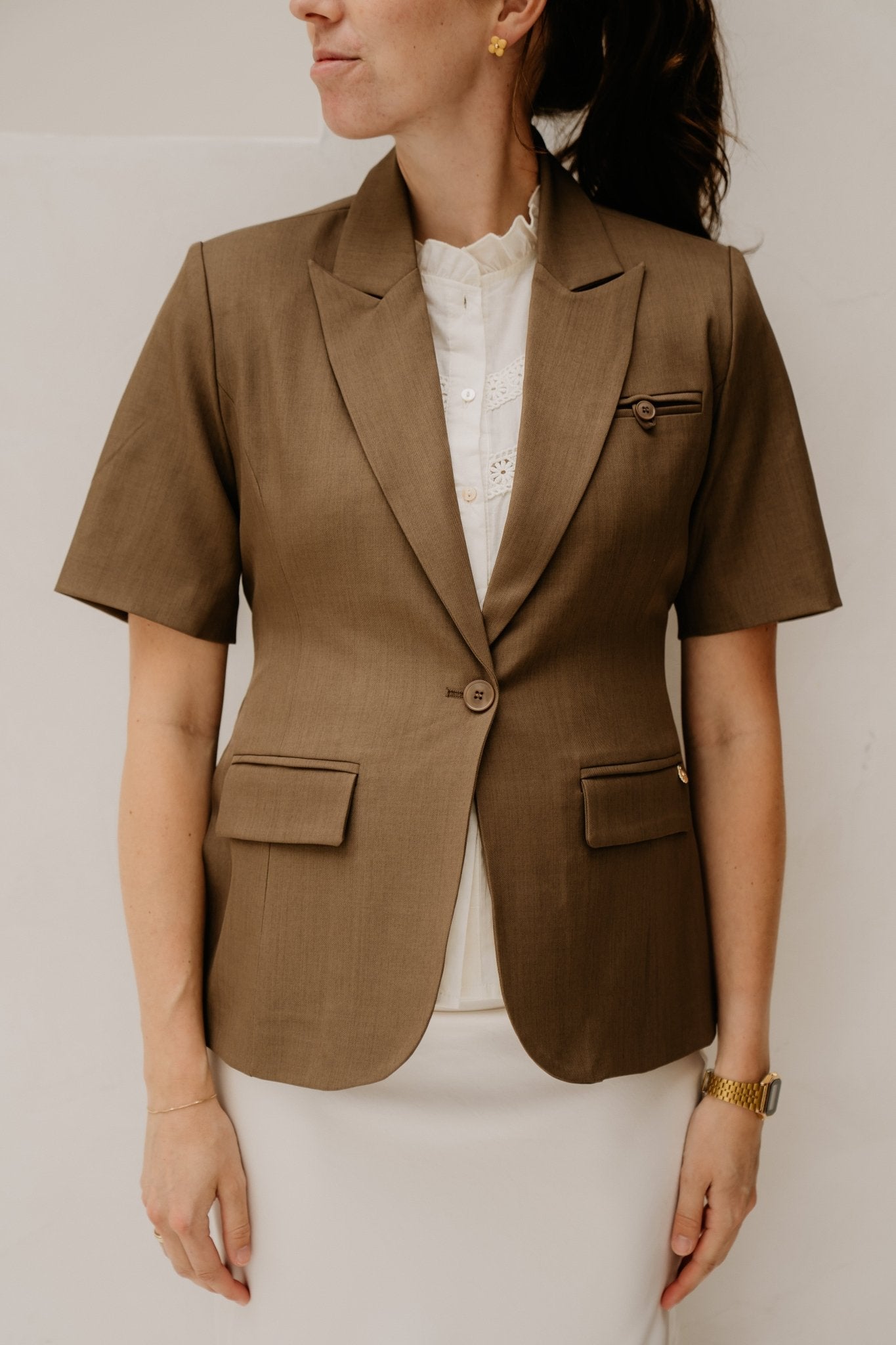 Wies blazer bruin - Bij Keesje - Bij Keesje - Blazer