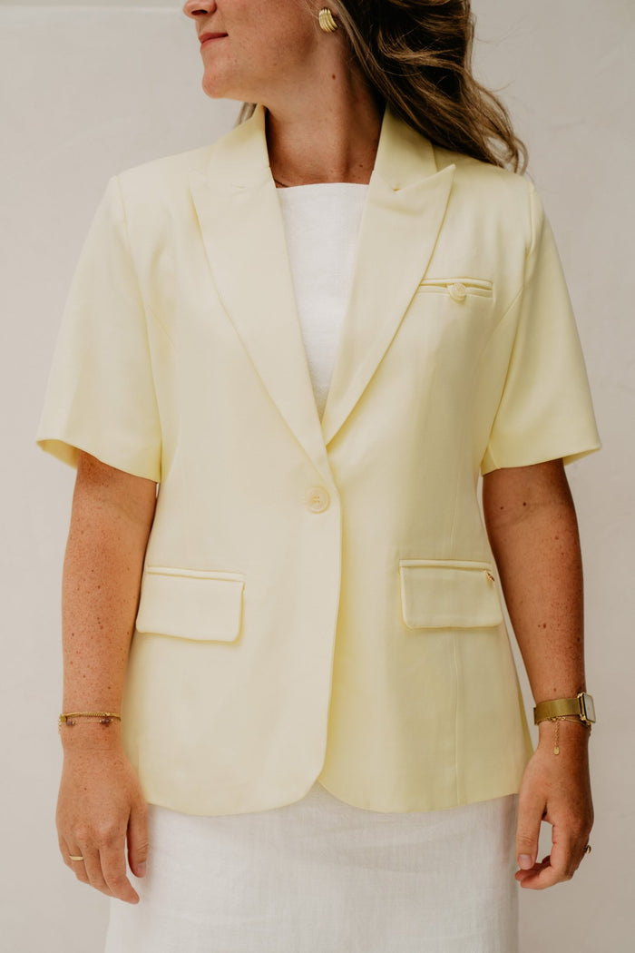 Wies blazer geel - Bij Keesje - Bij Keesje - Blazer
