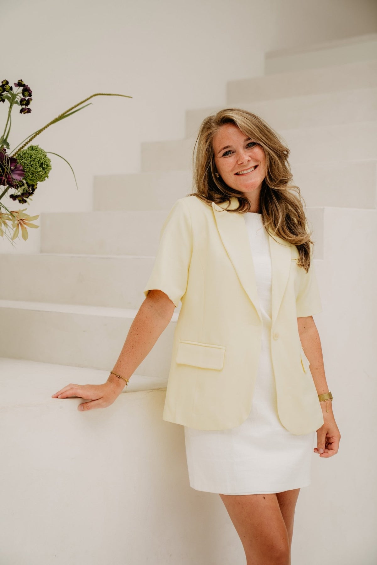 Wies blazer geel - Bij Keesje - Bij Keesje - Blazer