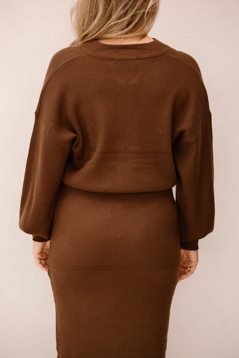 Wietske cardigan brown - Bij Keesje - Bij Keesje