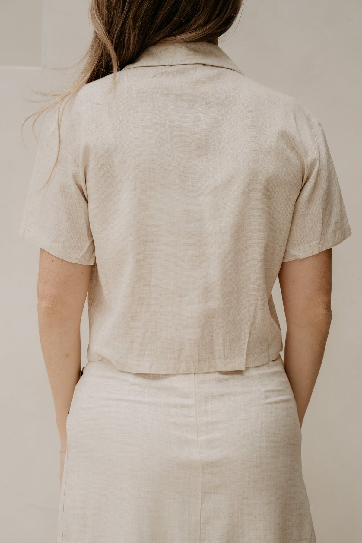 Wijntje Top Linnen Beige - Bij Keesje - Bij Keesje - Top