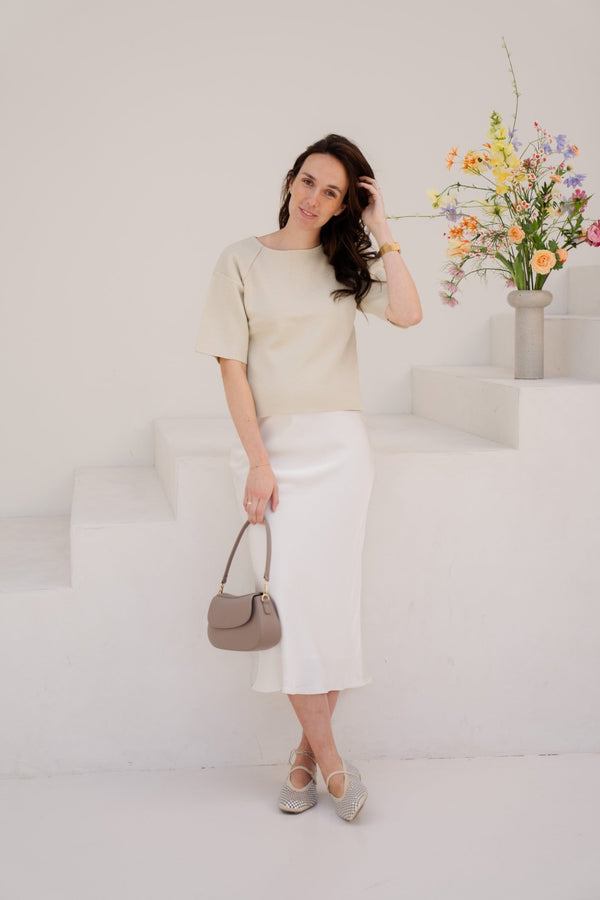 Wilja knitting top sand - Bij Keesje - G - maxx - top