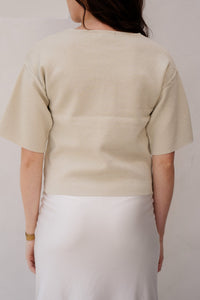 Wilja knitting top sand - Bij Keesje - G - maxx - top