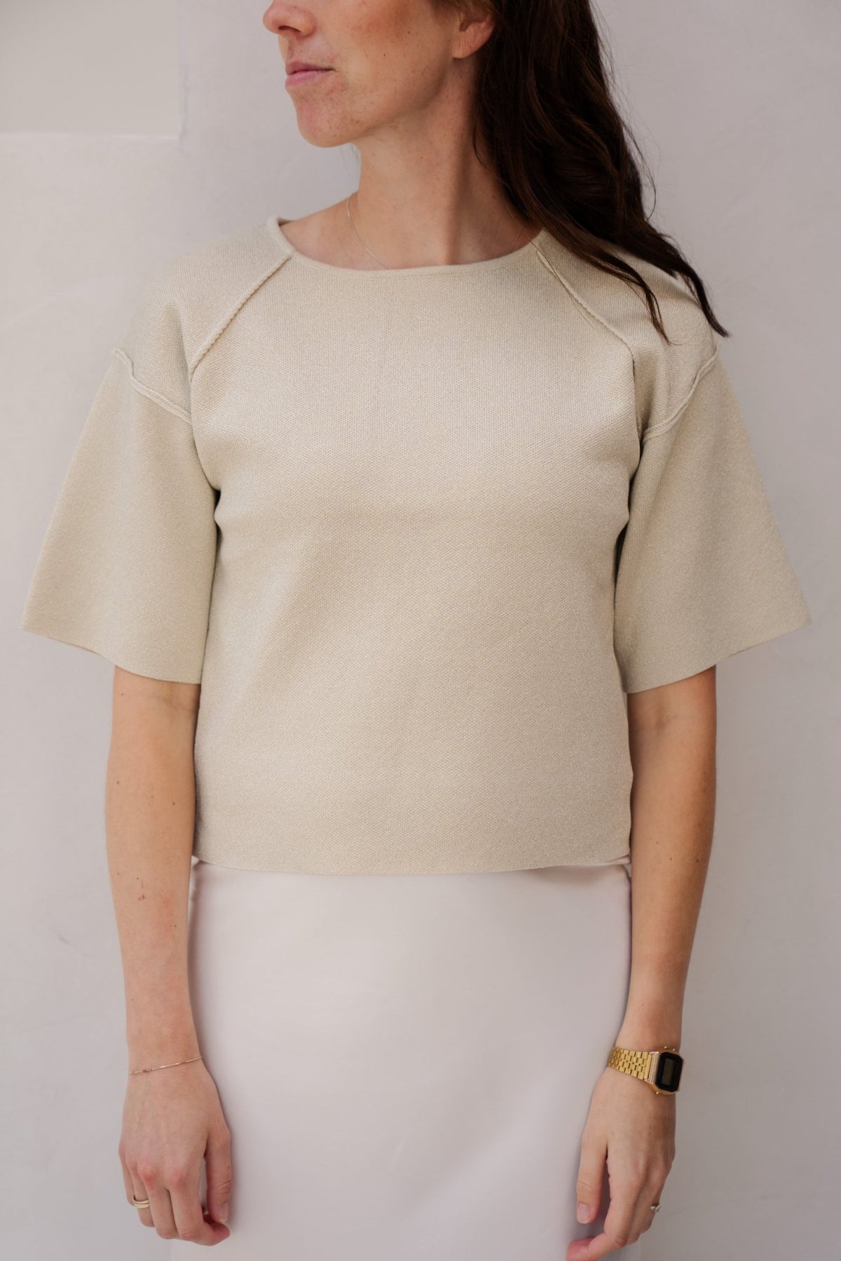 Wilja knitting top sand - Bij Keesje - G - maxx - top