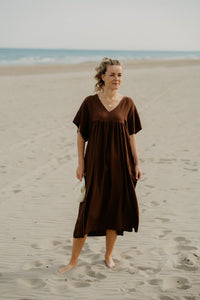Willeke jurk bruin - Bij Keesje - Bij Keesje - jurk