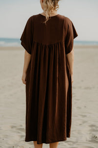 Willeke jurk bruin - Bij Keesje - Bij Keesje - jurk