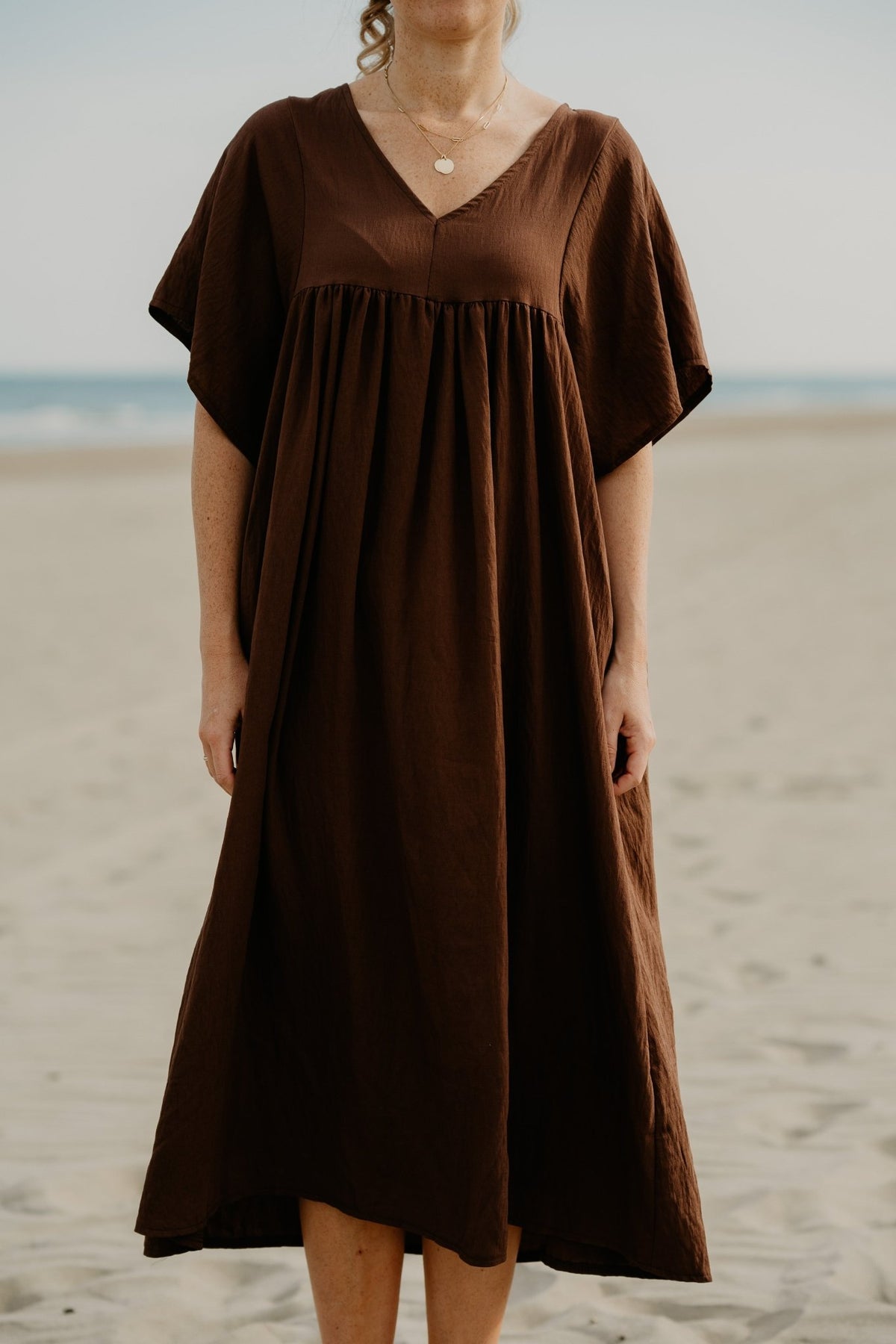 Willeke jurk bruin - Bij Keesje - Bij Keesje - jurk