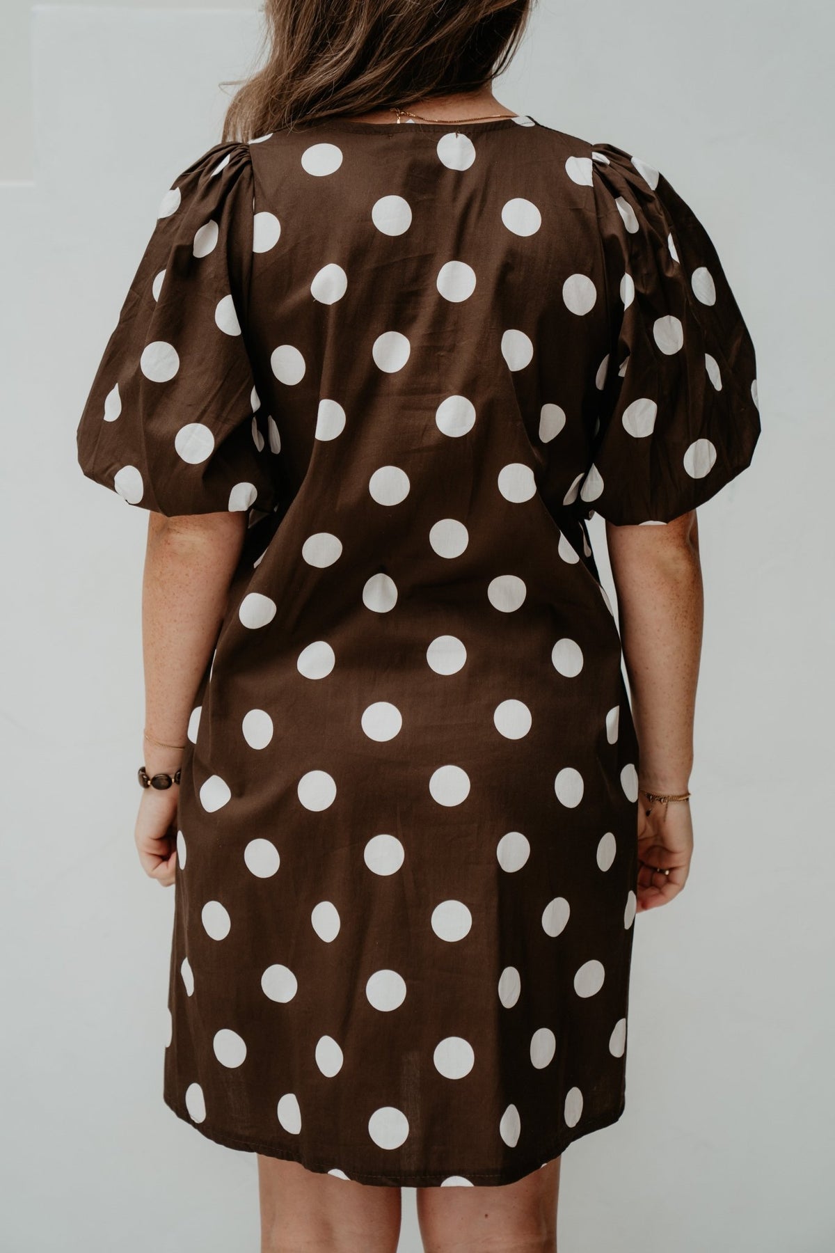 Willisa Dots Dress Brown/Beige - Bij Keesje - Neo Noir - Jurk