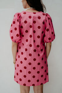 Willisa Dots Dress Fuchia/Red - Bij Keesje - Neo Noir - Jurk