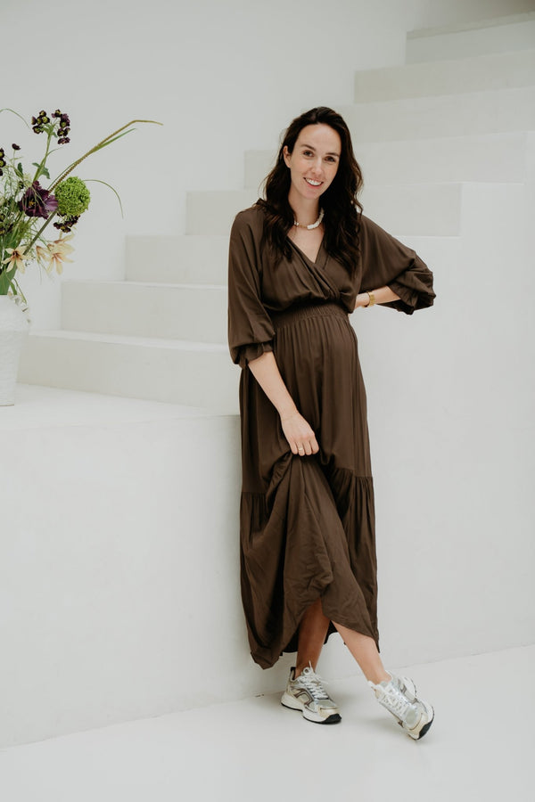 Willow Dress Brown - Bij Keesje - Bij Keesje - Jurk